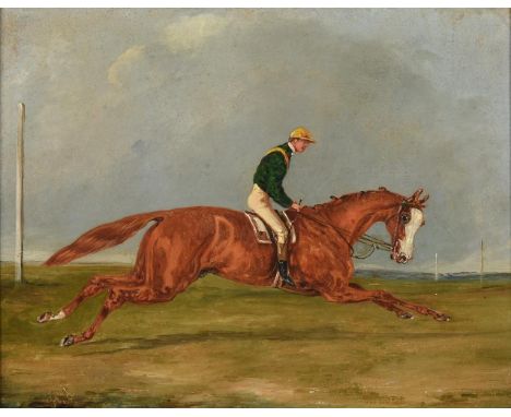 Henry Alken (British 1785-1851)Horse and jockeyOil on panel Signed with initials (lower left)19 x 24.5cm (7¼ x 9½ in.)Conditi