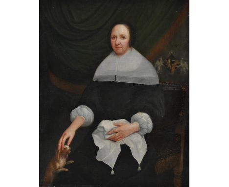 Follower of Ferdinand BolPortrait of a lady, thought to be a member of the Thys family, three-quarter-lengthOil on canvasPain