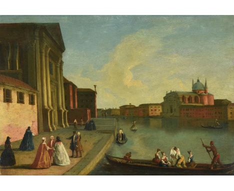 Follower of Johan Anton RichterSan Giorgio Maggiore from the Guidecca; The Church of the Redentore from the ZattoreOil on can