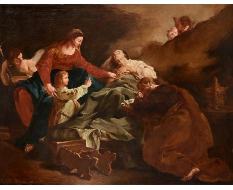 After Giovanni Battista PiazzettaThe Death of Saint AnneOil on canvas116 x 150cm (45½ x 59 in.)Condition Report: The canvas h