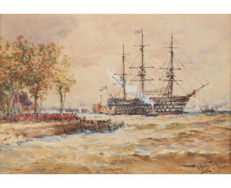 Thomas Bush Hardy (British 1842-1897)The Hamose  PlymouthWatercolourSigned and titled (lower right)24.5 x 36cm (9½ x 14 in.)P