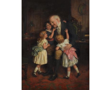 Joseph Clark (British 1834-1926)GrandfatherOil on canvasSigned and dated 1905 (lower right)74 x 56cm (29 x 22 in.)Condition R