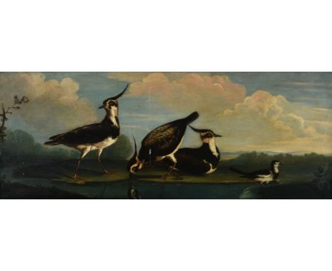 Circle of Stephen ElmerBirds wateringOil on canvas39 x 100cm (15¼ x 39¼ in.)Provenance:Richard Mashiter Short, 1871Miss Harri