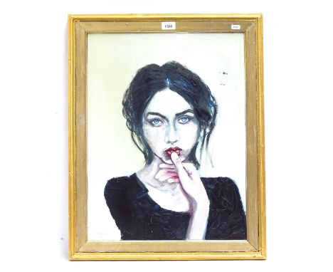 Clive Fredriksson, oil on board, portrait study, 44cm x 57cm 