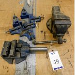 Engineer’s Vice, Nippy Clamp & 3 Woden C800 Corner Clamps (Located Bethnal Green – Please see