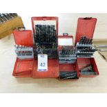 SAF & Dormer Dill Bit Set, RS Pro Countersink Set & Two Unbranded Drill Bit Sets (Located Bethnal