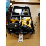 Dewalt DW933 Jigsaw, 18v, with 2 Batteries & Charger (Located Bethnal Green – Please see General