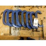 8 G-Clamps, 6'' (Located Bethnal Green – Please see General Notes for More Detail)