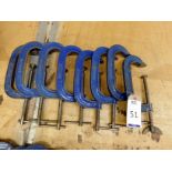 8 G-Clamps, 6'' (Located Bethnal Green – Please see General Notes for More Detail)