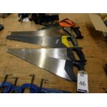 Five Cross Cut Saws (Located Bethnal Green – Please see General Notes for More Detail)