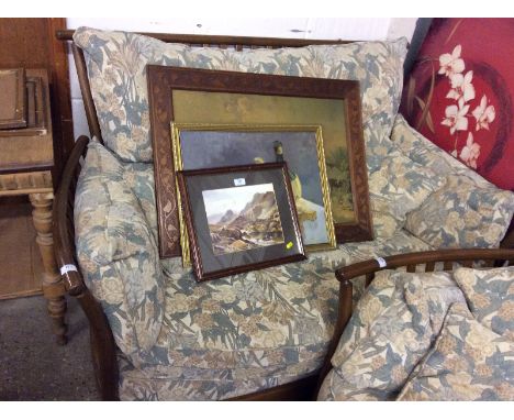 An Ercol flat back two seater settee