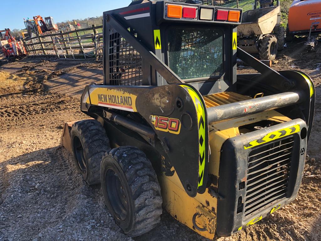 DS NEW HOLLAND L150 BOBCAT SKIDSTEER 4WD WITH BUCKET *PLUS VAT* RUNS