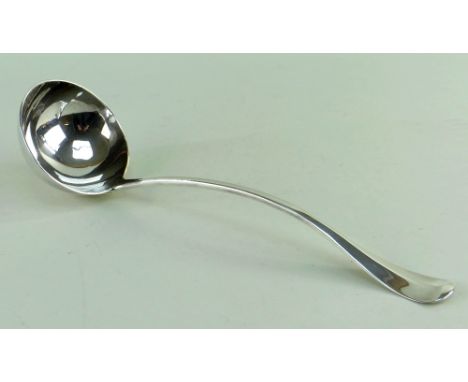 EDWARD VII SILVER 'OLD ENGLISH' PATTERN SOUP LADLE, Josiah Williams &amp; Co, London 1909, approx. weight 8 ozt, 32cms long