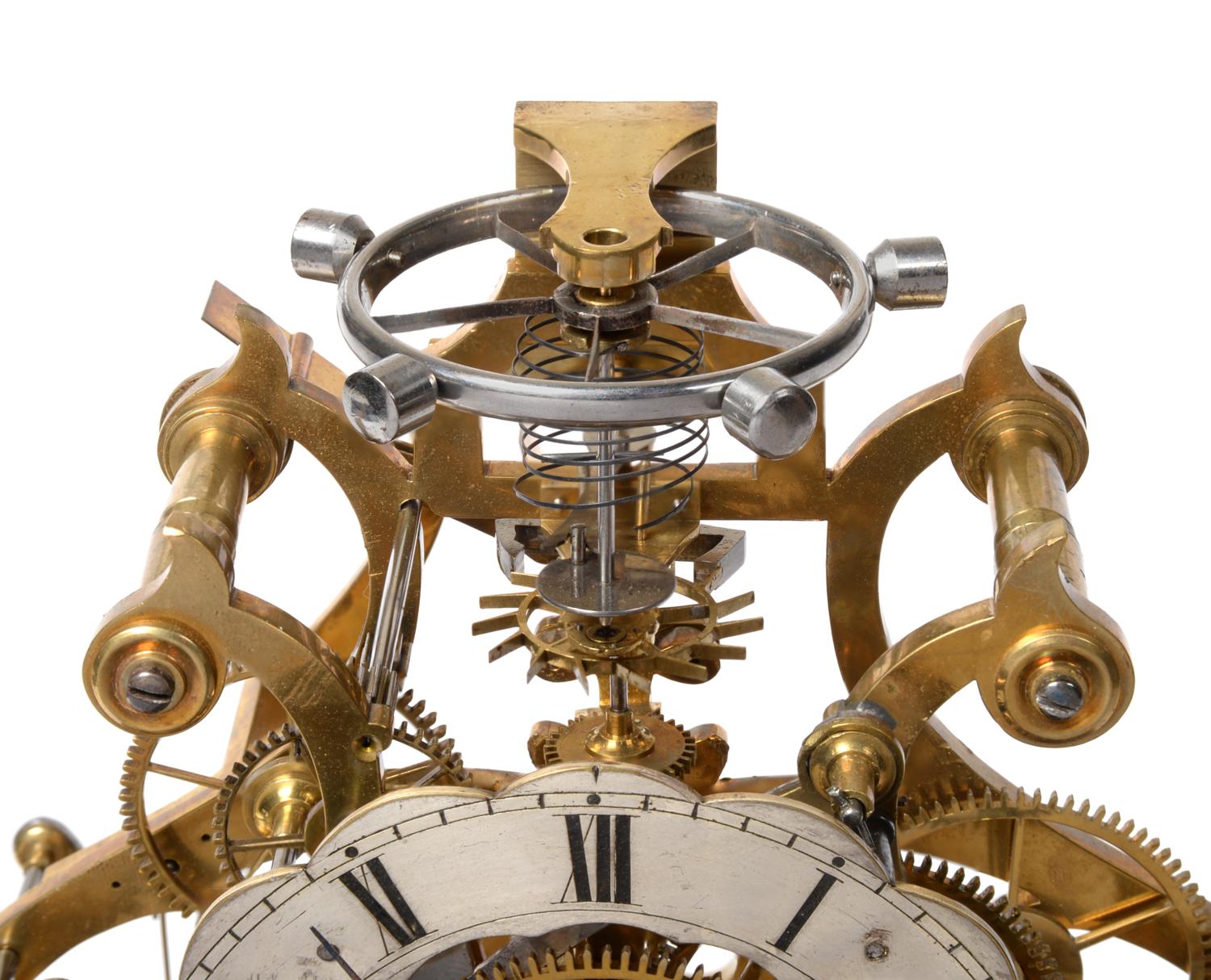 A Very Rare Balance Wheel Lever Escapement Centre Seconds Striking