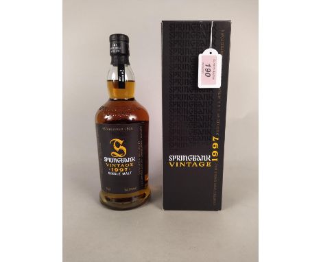 A 1997 Springbank vintage single malt, Batch No.2
