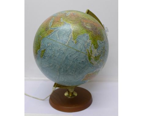 A Philips Polyglobe illuminated globe