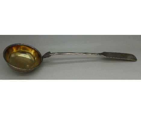 A large continental white metal punch ladle, 144g