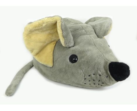 A large modern Steiff plush toy, modelled as a mouse, 5394/80, 90 by 50 by 35cm high, tail 75cm. 
