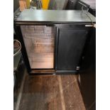 A Sliding Door Bottle Fridge.