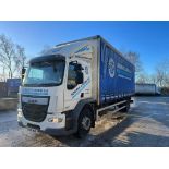 A DAF LF230FA Curtainside Wagon Reg. No.KX17MJO, first reg. 12/7/2017, indicated 239,646km,