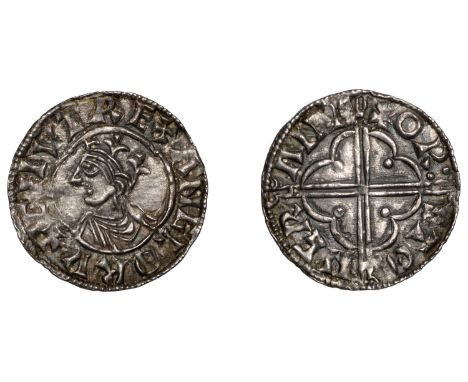 Cnut (1016-1035), Penny, Quatrefoil type, Cambridge, Orst, or:st on grant, London C dies, 0.93g/9h (Blackburn & Lyon pp.244-5