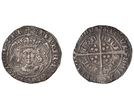 Henry VII (1485-1509), Facing Bust issue, Groat, class IIIc, mm. pansy, crown with inner arch plain, reads fr, rev. no punctu