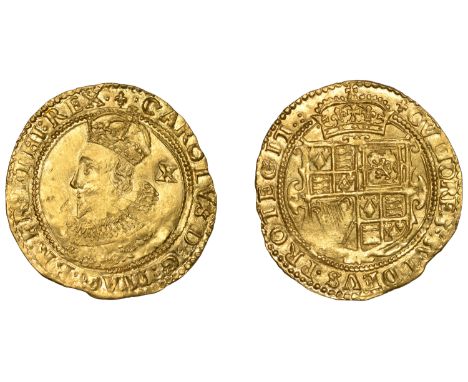 Charles I (1625-1649), Tower mint, Double Crown, Gp A, class II, mm. lis [1625], .carolvs d: g: mag: br: fr: et hi: rex., bus