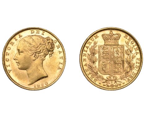 Australia, Victoria, Sovereign, 1880s, shield rev., inverted a for v in victoria (M 76A; S 3855). Small edge bruise, otherwis
