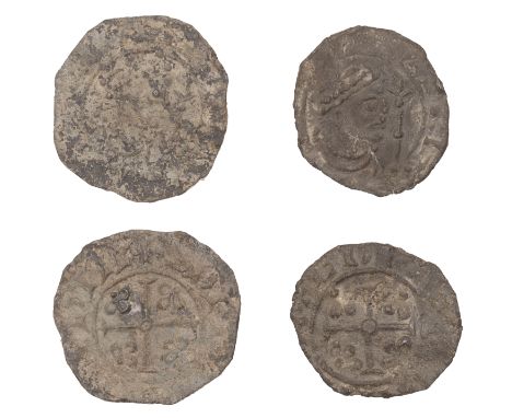 William I, lead customs tallies (2), from presumably official dies for a Penny of Profile Right type [BMC VII], London, Eadwi