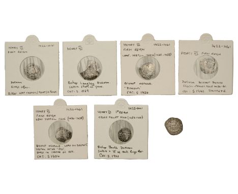 Henry VI (First reign, 1422-1461), Bp Langley, Penny, Pinecone-Mascle issue, mm. cross III on obv. only, pinecone after henri