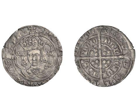 Henry VII (1485-1509), Facing Bust issue, Groat, class IIIc, mm. anchor, double-arched crown (outermost jewelled), 2.88g/3h (