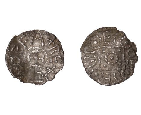 Kings of Mercia, Offa (757-96), Penny, Light coinage, East Anglia [Ipswich?], Oethelred, offa + rex around cross potent on st