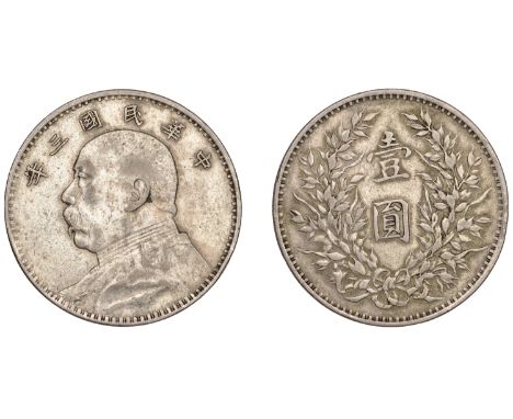 China, REPUBLIC, Yuan Shih-kai, Dollar, yr 3 [1914] (L & M 63; KM Y329). Very fine £100-£120  ---  Provenance: Graham Collect