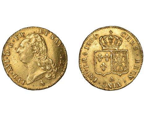 France, Louis XVI, Double Louis d’or à la tête nue, 1786a, Paris, 15.25g/6h (Dup. 1706; Gad. 363; F 474). Possibly removed fr