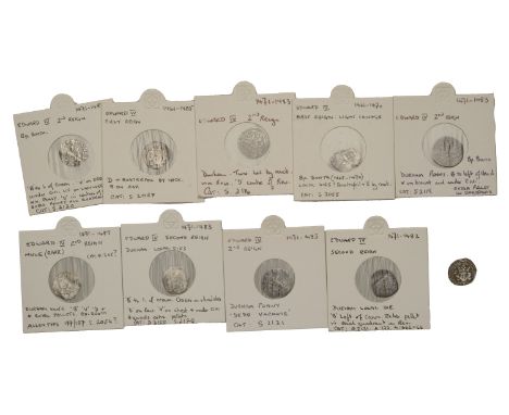 Edward IV (Second reign, 1471-1483), Bp Booth, Penny, mm. rose, b to left of crown, saltires by neck, v on breast, rev. d in 