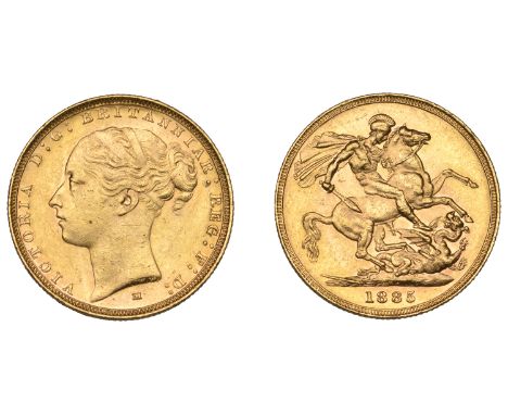 Australia, Victoria, Sovereign, 1885m, St George rev. (M 107A; S 3857A). Some contact marks, otherwise extremely fine £300-£4