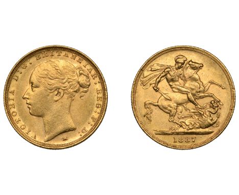 Australia, Victoria, Sovereign, 1887m, St George rev. (M 109; S 3857C). Minor surface marks, otherwise about extremely fine £