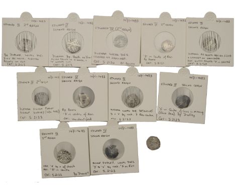 Edward IV (Second reign, 1471-1483), Bp Booth, Penny, local dies, mm. unclear, d and v by neck, rev. nothing in centre, 0.67g