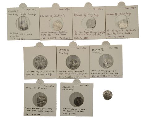 Edward IV (First reign, 1461-1470), Bp Booth, Light coinage, Penny, mm. crown on obv. only, lis by neck, rev. nothing in cent