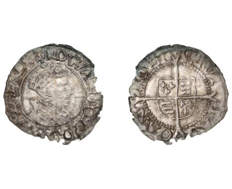 Edward VI (1547-1553), First period, Halfgroat, Canterbury, no mm., reads edward and civitas cantor, 0.68g/12h (N 1901; S 245
