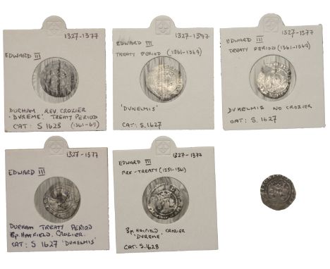 Edward III (1327-1377), Bp Hatfield, Fourth coinage, Penny, Treaty period, mm. cross potent, rev. reads dvreme, 1.05g/6h (All