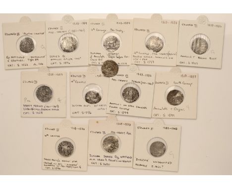 Edward III (1327-1377), Bp Hatfield, Fourth coinage, Penny, pre-Treaty series Gh, mm. cross 3 on obv. only, rev. reads dvrelm