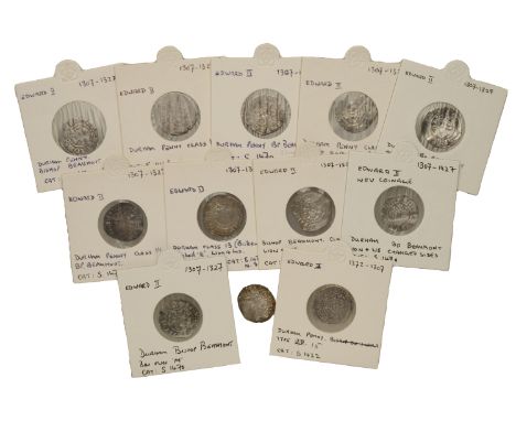 Edward II (1307-1327), Bp Beaumont, Penny, class 14, mm. lion and lis, 1.43g/2h (N 1060; S 1460); together with other Pennies