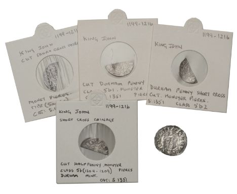 John (1199-1216), Bp de Poitiers, Penny, class Vb2, Durham, Pieres, pieres . on . dvr, 1.38g/5h (Allen 21; SCBI Mass 1486-7; 