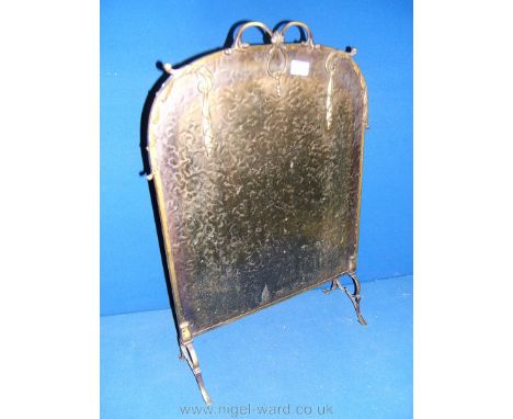 An Art Deco style brass Firescreen.