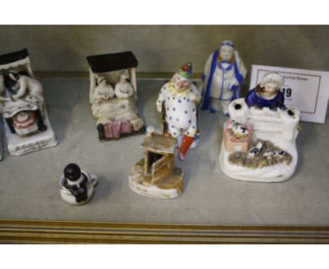  Three Victorian fairings   to include 'The last to bed to put out the light' and other items (8)  