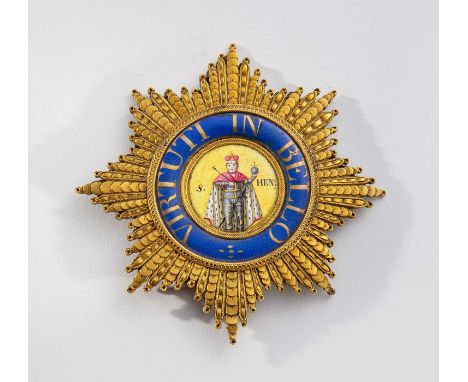 Kgl. Sächsischer Militär St. Heinrichs-Orden,  Bruststern zum Großkreuz aus der Zeit der Napoleonischen Kriege, ca. 1807 - 18
