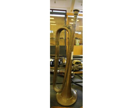 Brass bugle by Boosey &amp; Hawkes Military mark and dated 1939