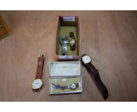 Rotary yellow metal watch and others