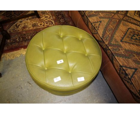 Green pouffe
